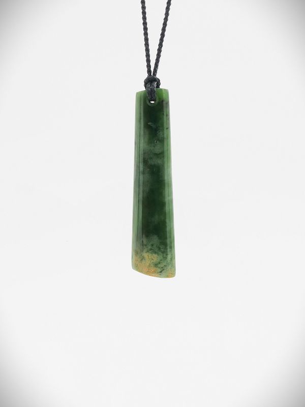 Moko Pounamu Kuru (Drop) NZ Genuine Marsden Flower Greenstone - Hurunui