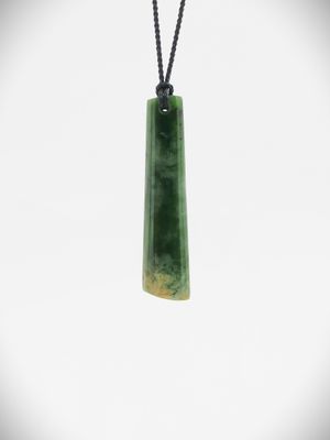 Moko Pounamu Kuru (Drop) NZ Genuine Marsden Flower Greenstone - Hurunui
