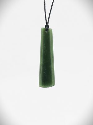 Moko Pounamu Kuru NZ Genuine Kawakawa Greenstone - Reporoa