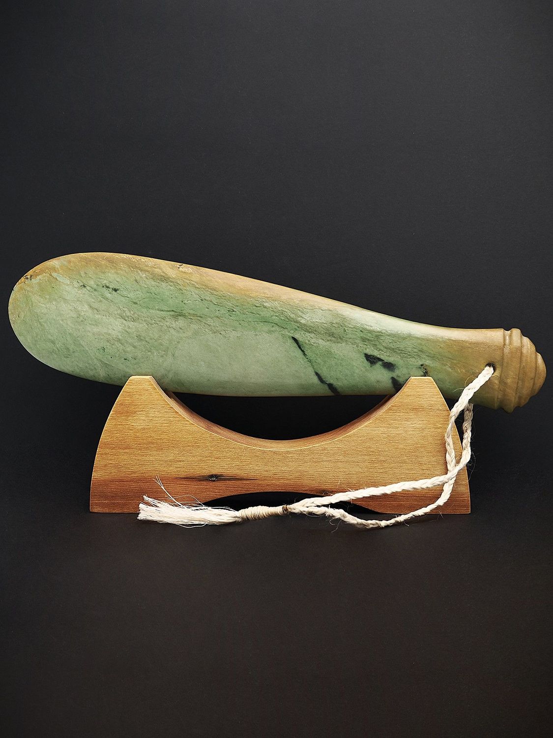 Moko Pounamu Mere NZ Genuine Auhunga Flower Pounamu - Waihapa