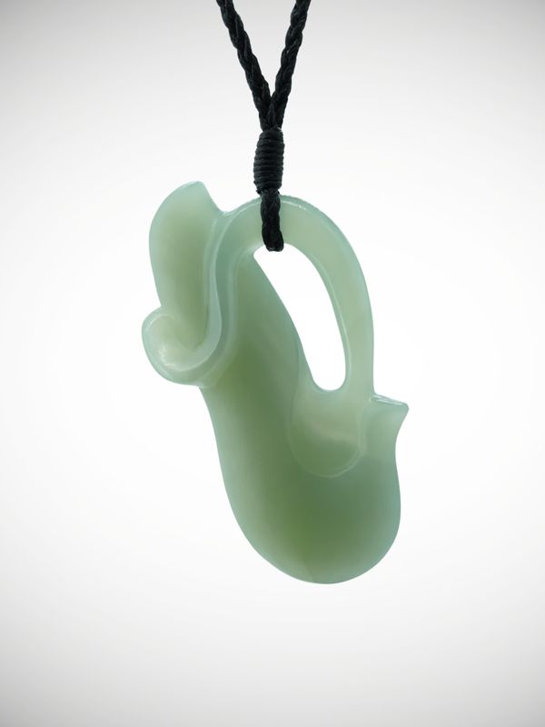 Moko Pounamu Taniwha Chinese Hotan River Jade - Kapowairua