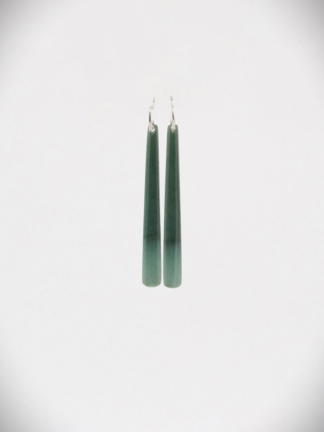 Moko Pounamu NZ Kawakawa Flower Greenstone & Sterling Silver Earrings - Morere