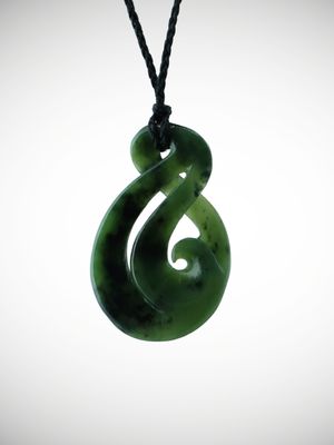 Moko Pounamu Pikorua (Twist) NZ Genuine Kahurangi Greenstone - Te Horokoau