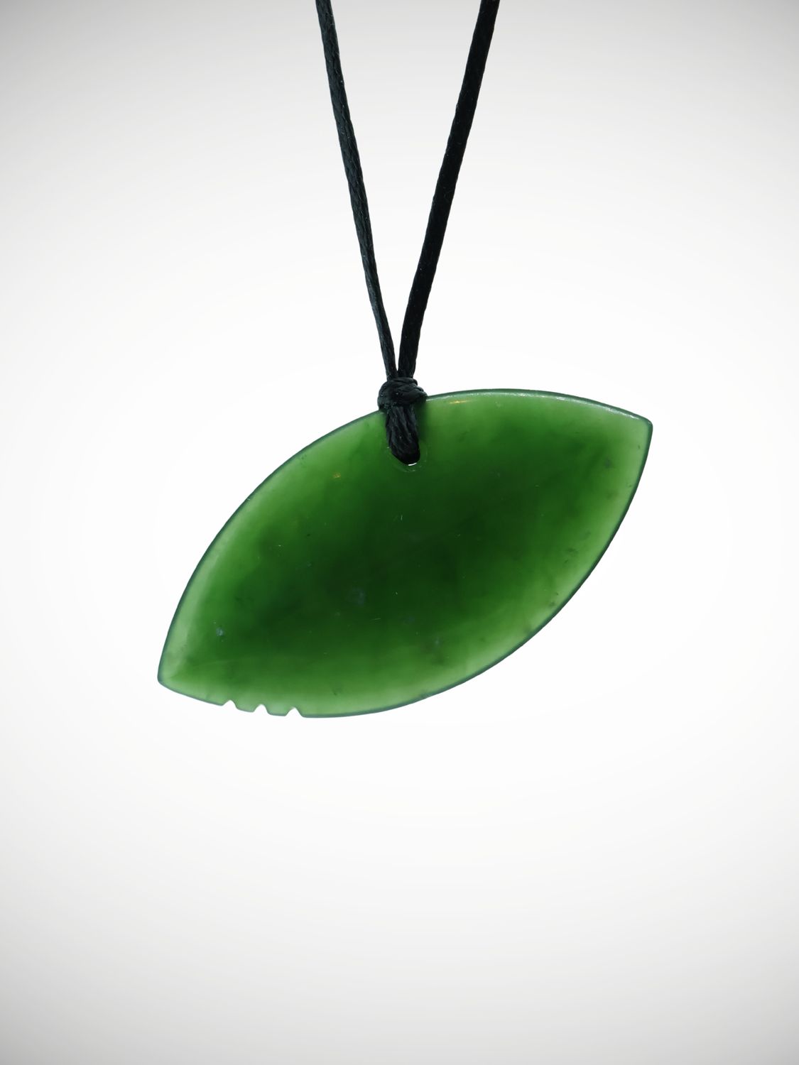 Moko Pounamu Kuru NZ Genuine Kawakawa Greenstone - Oronoko
