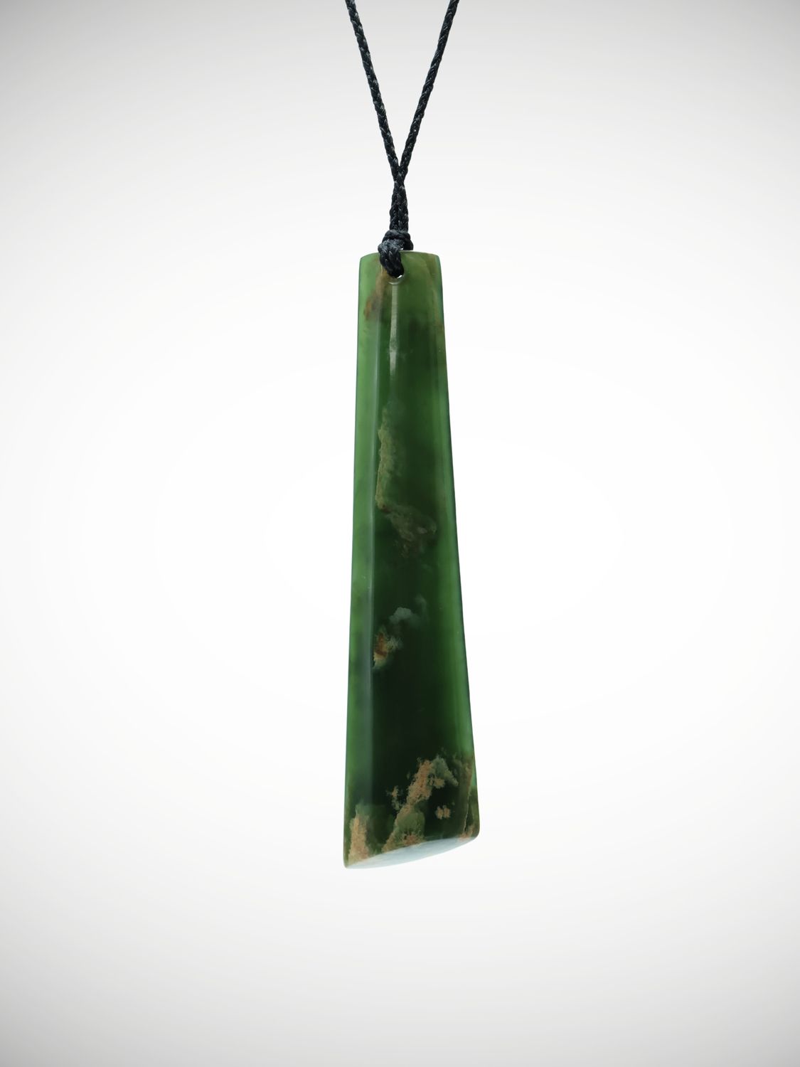 Moko Pounamu Kuru (Drop) NZ Genuine Marsden Flower Greenstone - Hakitekura