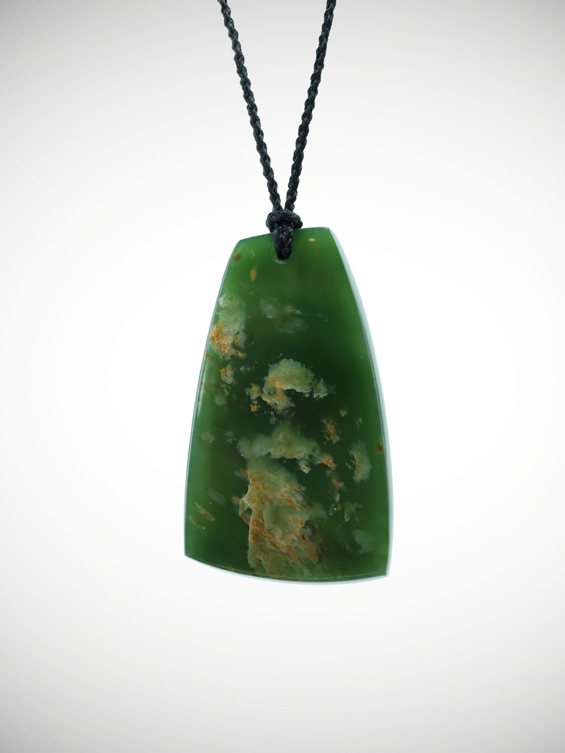 Moko Pounamu Roimata (Teardrop) NZ Genuine Marsden Flower Greenstone - Omako
