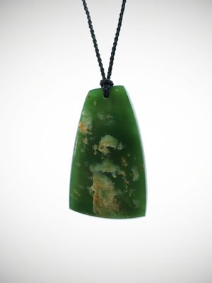 Moko Pounamu Roimata (Teardrop) NZ Genuine Marsden Flower Greenstone - Omako