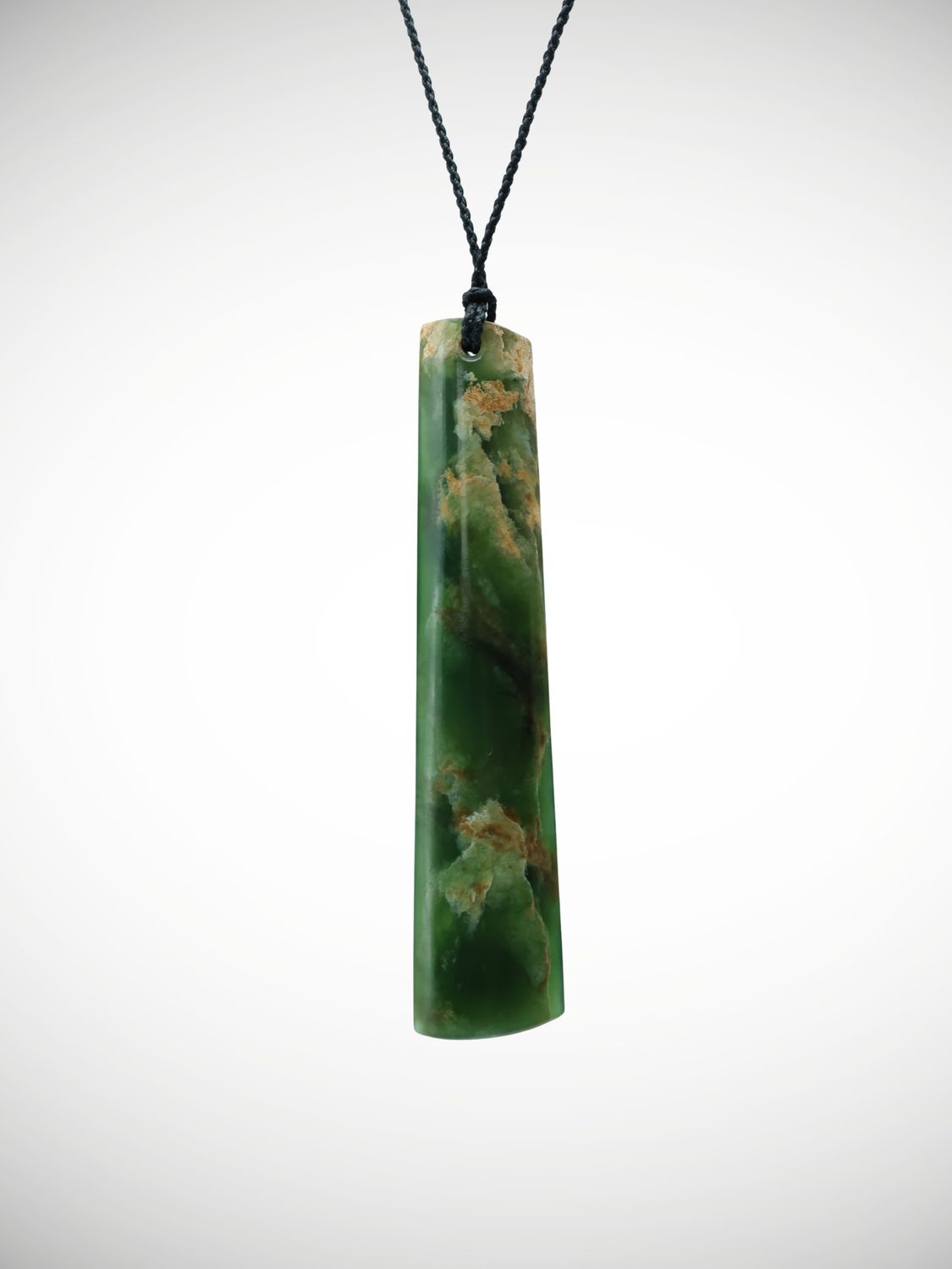 Moko Pounamu Kuru (Drop) NZ Genuine Marsden Flower Greenstone - Matau