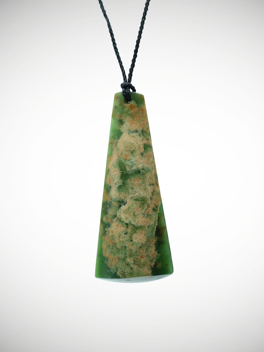 Moko Pounamu Kuru (Drop) NZ Genuine Marsden Flower Greenstone - Oturu