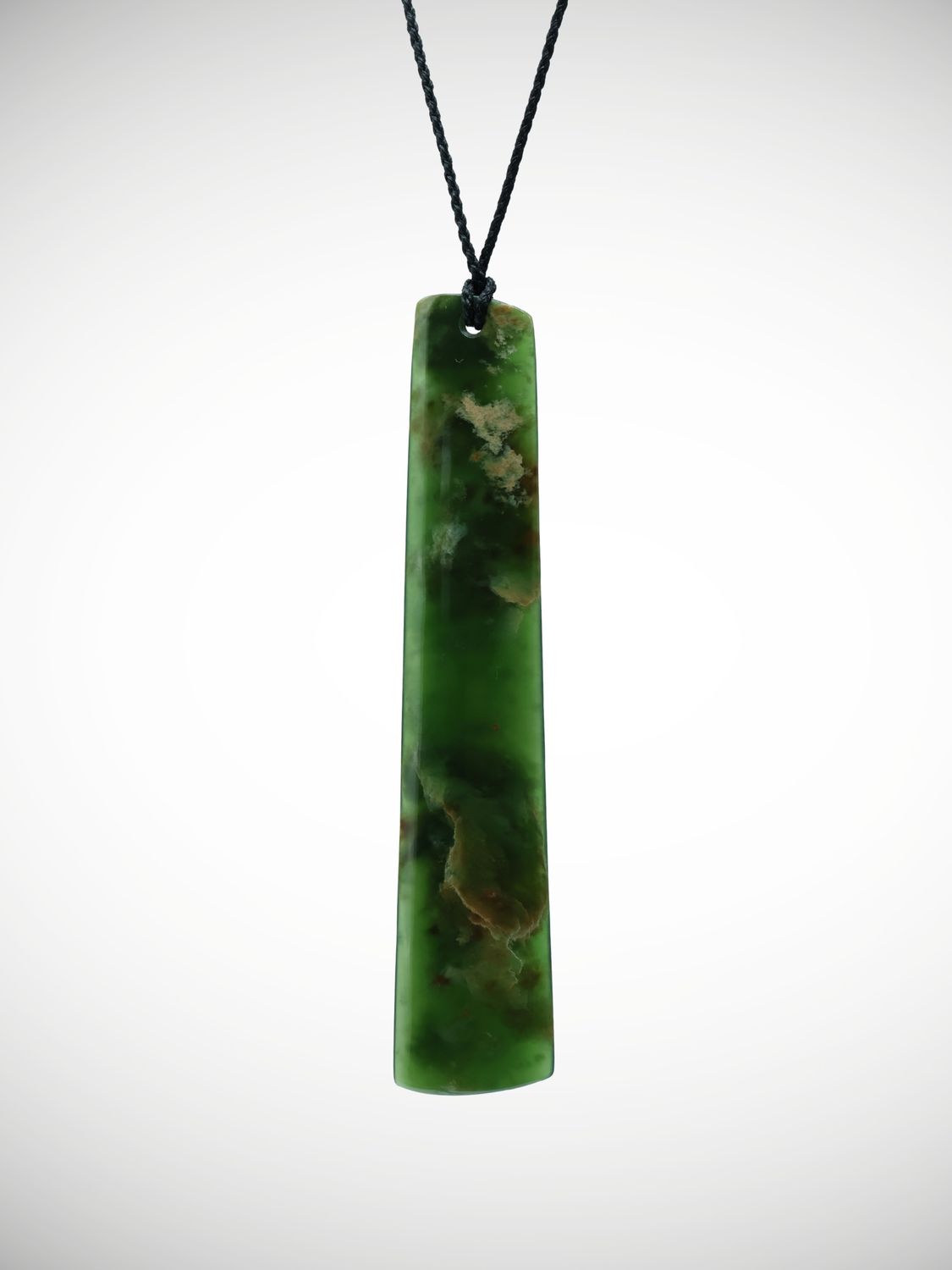 Moko Pounamu Kuru (Drop) NZ Genuine Marsden Flower Greenstone - Kaukaroa