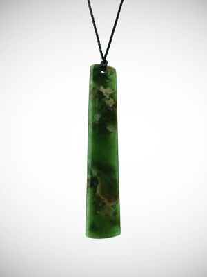 Moko Pounamu Kuru (Drop) NZ Genuine Marsden Flower Greenstone - Kaukaroa