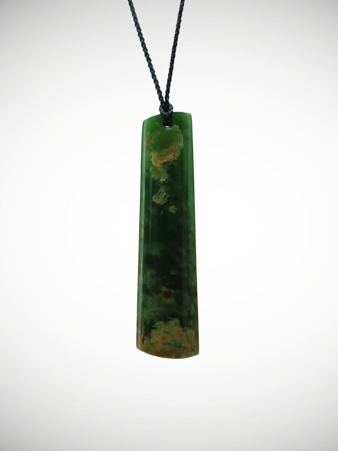 Moko Pounamu Kuru (Drop) NZ Genuine Marsden Flower Greenstone - Taiparinui
