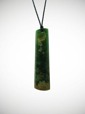 Moko Pounamu Kuru (Drop) NZ Genuine Marsden Flower Greenstone - Taiparinui