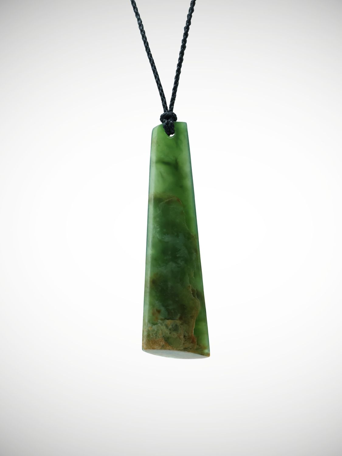 Moko Pounamu Kuru (Drop) NZ Genuine Marsden Flower Greenstone - Tapuaenuku