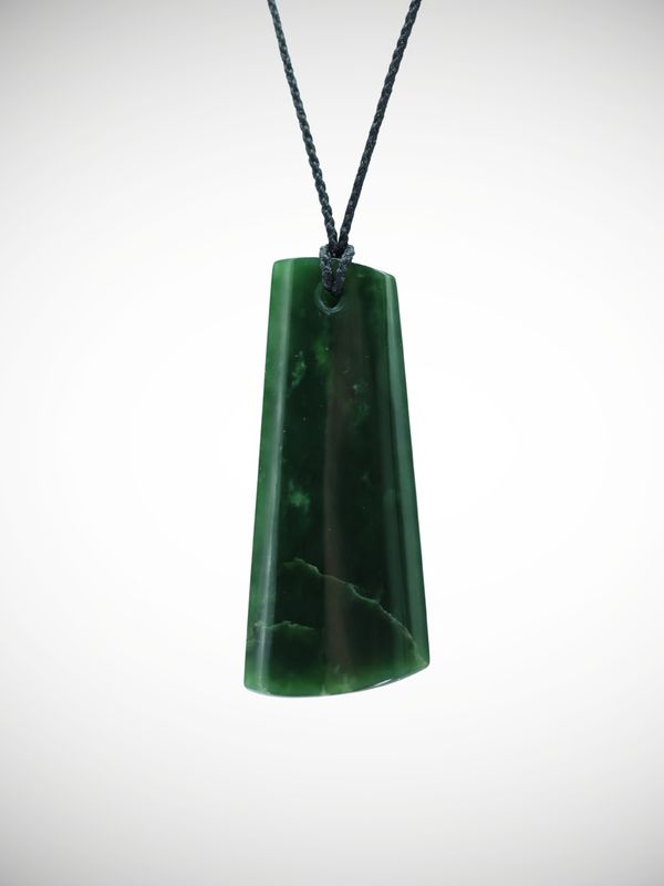 Moko Pounamu Kuru (Drop) NZ Genuine Kawakawa Greenstone - Ahuroa