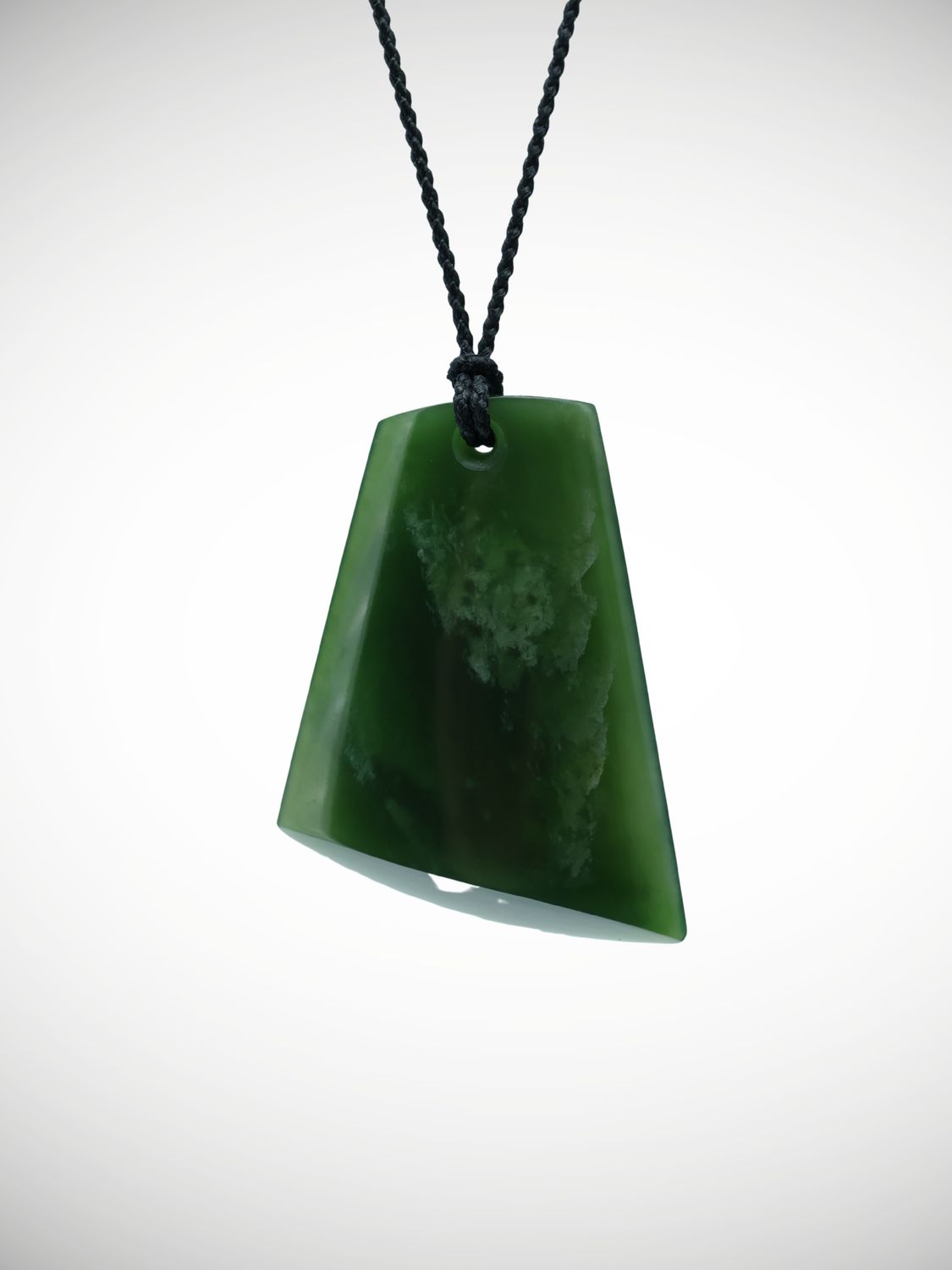 Moko Pounamu Kuru (Drop) NZ Genuine Kawakawa Greenstone - Aoroa