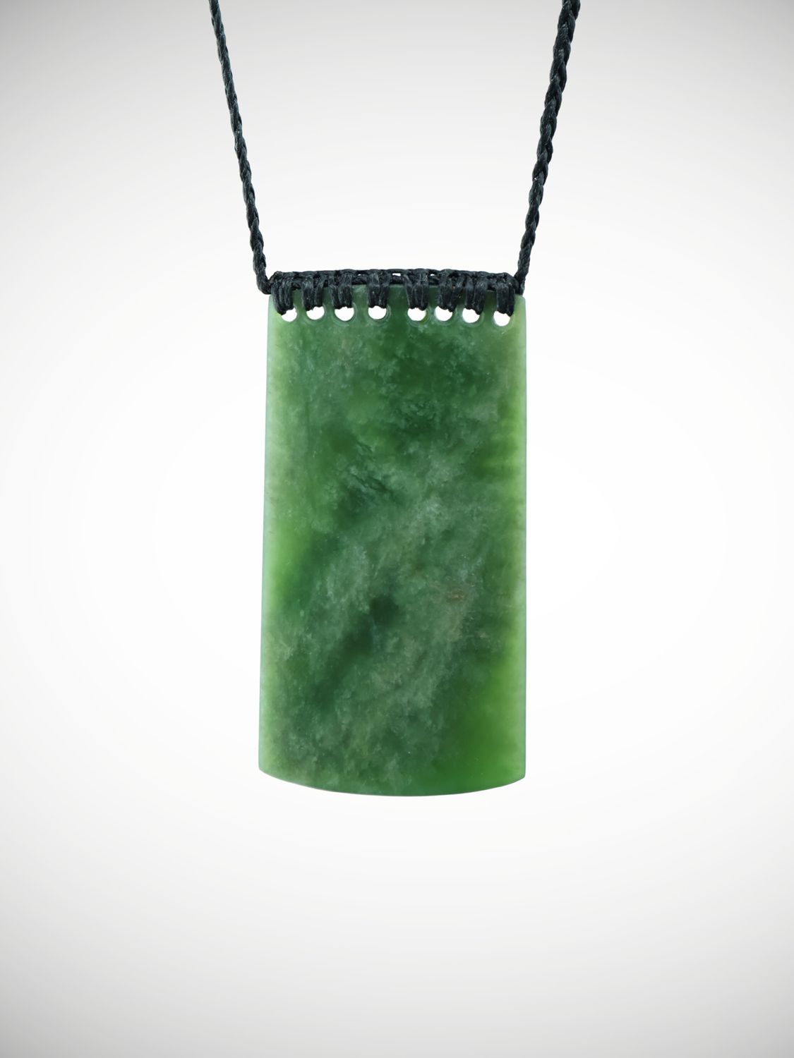 Moko Pounamu Kouma (Breastplate) NZ Genuine Kahotea Greenstone - Awarere
