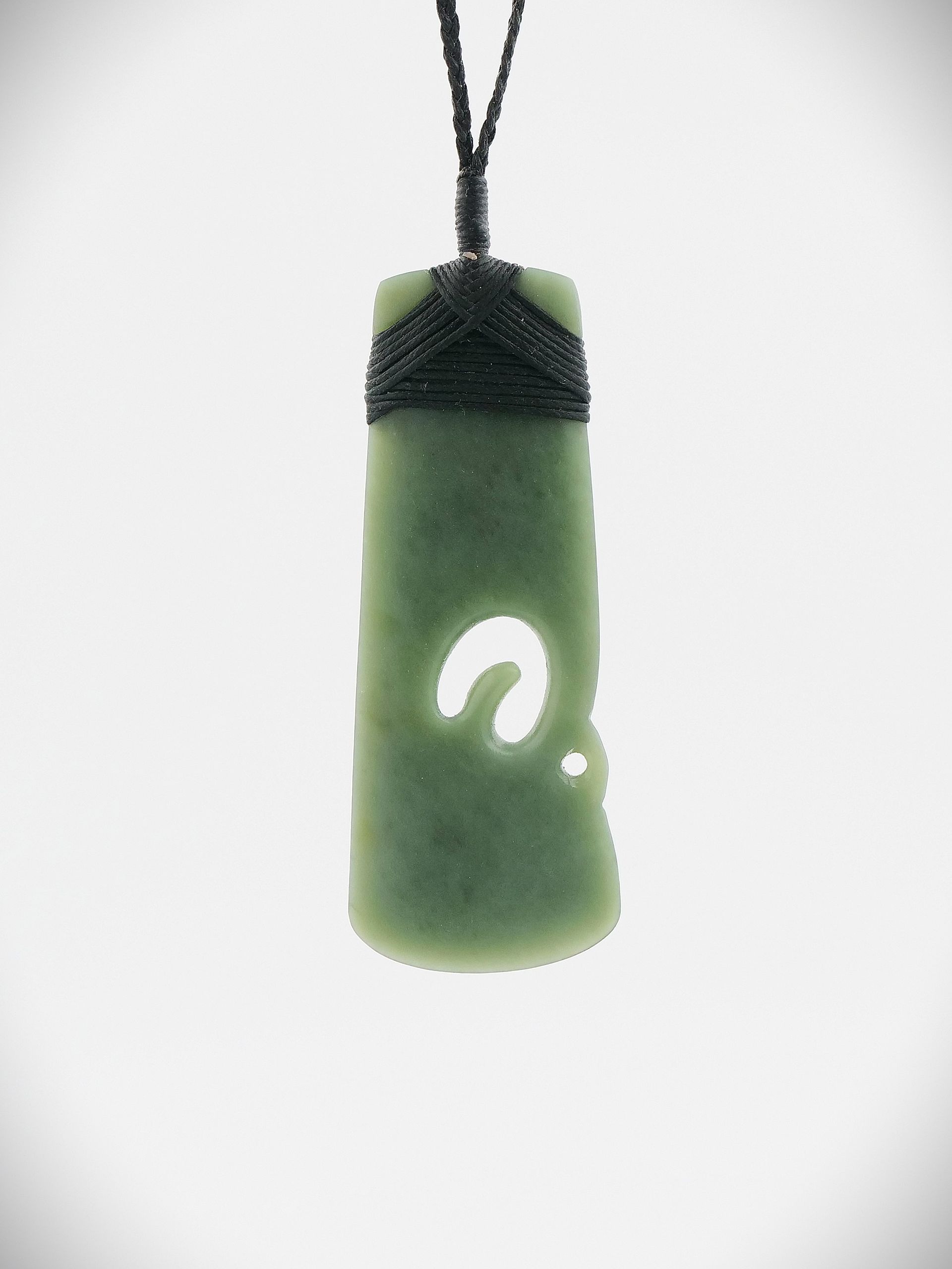Moko Pounamu Toki NZ Genuine Inanga Greenstone - Kuaotunu