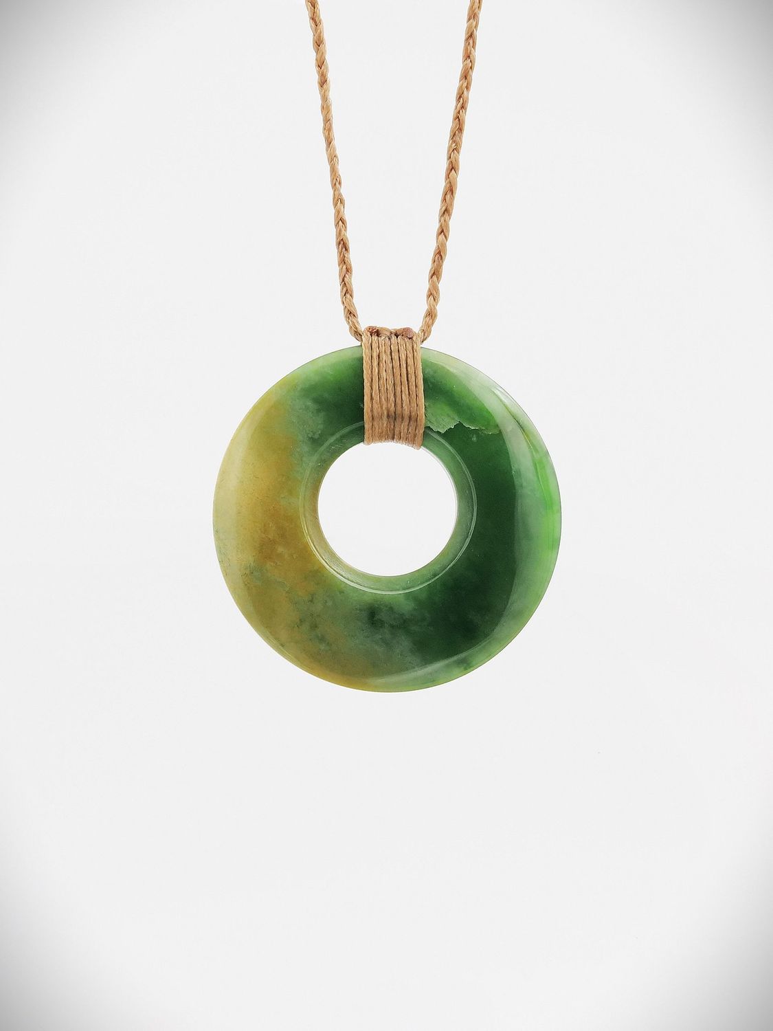 Moko Pounamu Porohita (Disc) NZ Genuine Marsden Flower Greenstone - Rema
