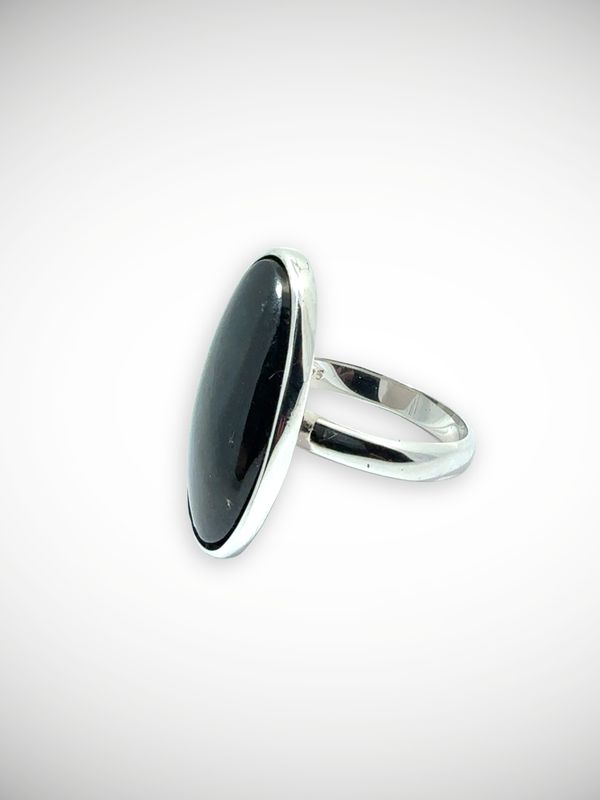 Moko Pounamu Genuine NZ Kawakawa Greenstone & Sterling Silver Ring - Aranui