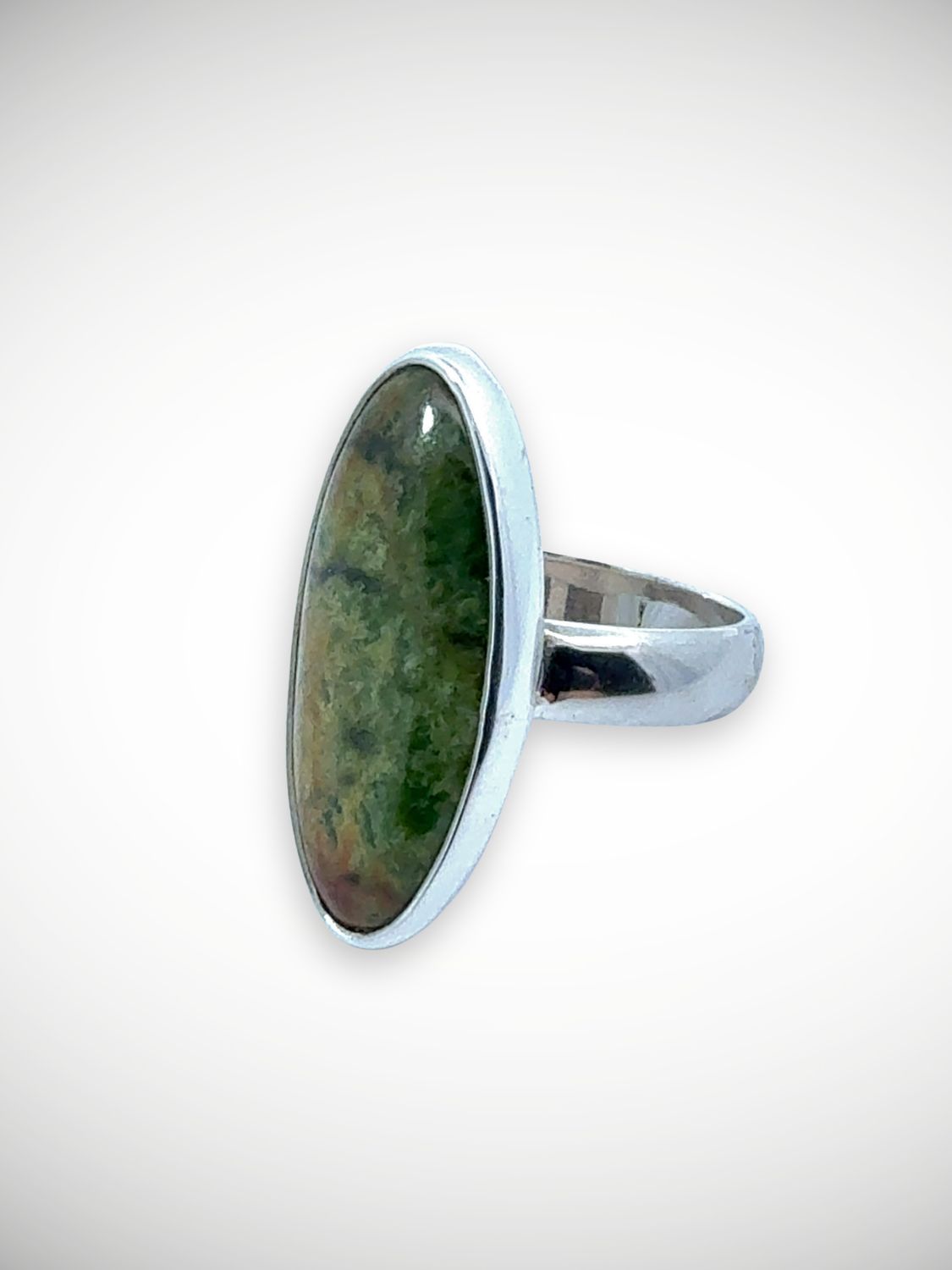 Moko Pounamu Jewellery NZ Genuine Kahurangi Flower Pounamu & Sterling Silver Ring - Arapito