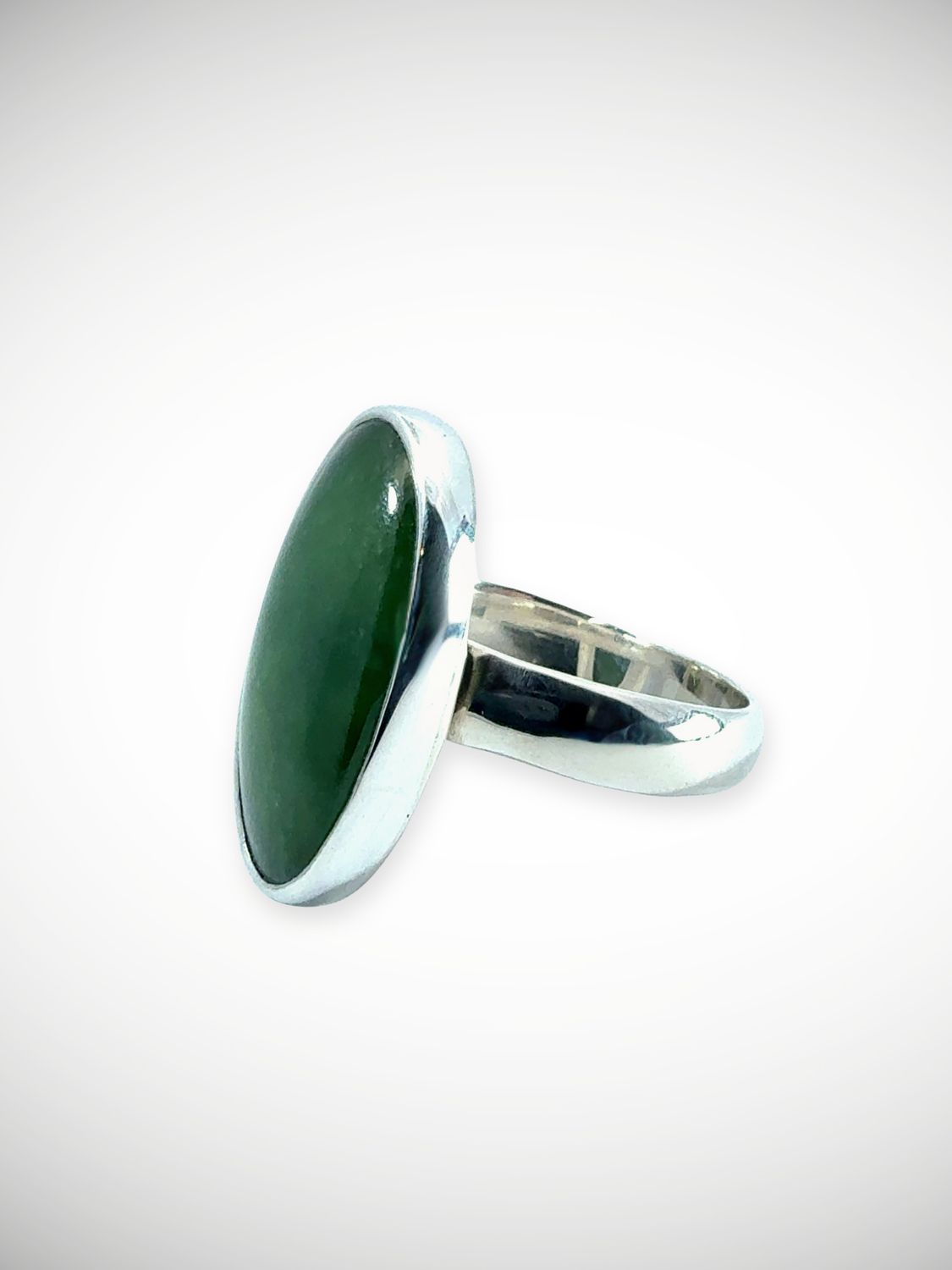 Moko Pounamu Jewellery NZ Genuine Kahurangi Pounamu & Sterling Silver Ring - Ararua