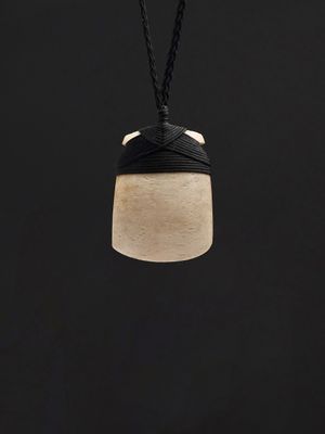 Moko Pounamu,  Toki Genuine Whale Bone Carving - Kaingaroa