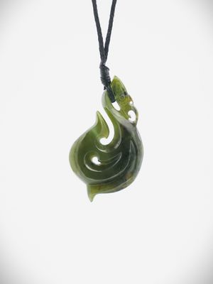 Moko Pounamu Manaia NZ Genuine Kawakawa Greenstone - Tuai