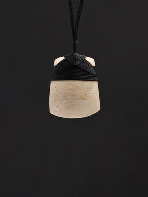 Moko Pounamu,  Toki Genuine Whale Bone Carving - Waipaoa