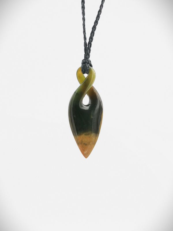 Moko Pounamu Single Pikorua NZ Genuine Raukaraka Greenstone - Manutuke