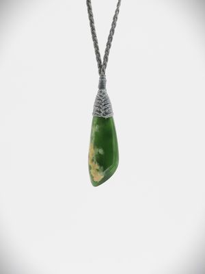 Moko Pounamu Kuru NZ Genuine Kahurangi Flower Greenstone - Horopito