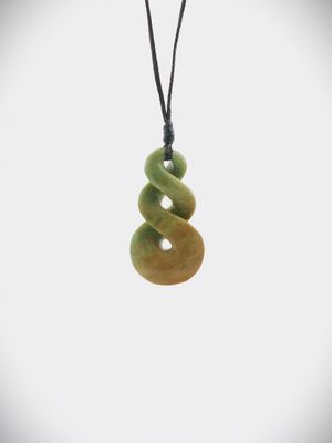 Moko Pounamu Pikorua NZ Genuine Raukaraka Greenstone - Tahunga
