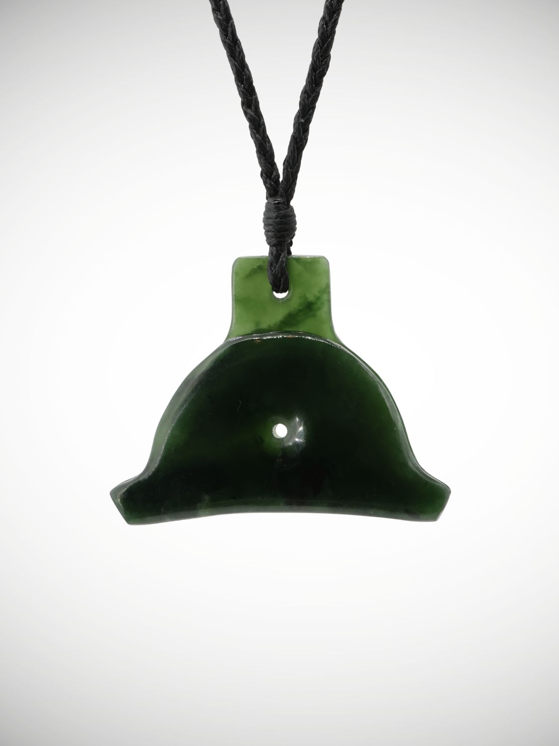 Moko Pounamu Shepherds Whistle Genuine NZ Kawakawa Greenstone - Kaitangiweka