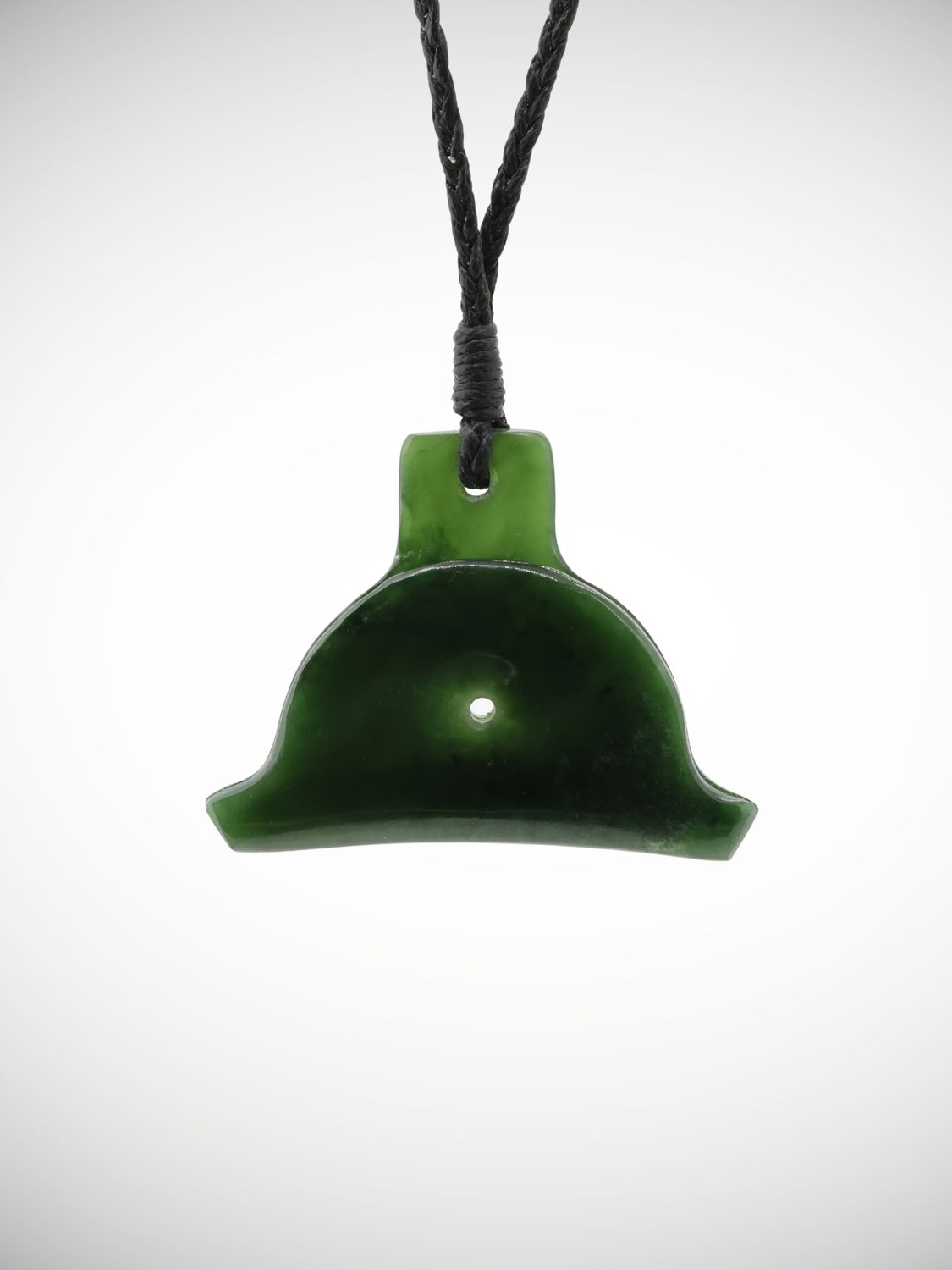 Moko Pounamu Shepherds Whistle Genuine NZ Kawakawa Greenstone - Kaitangata