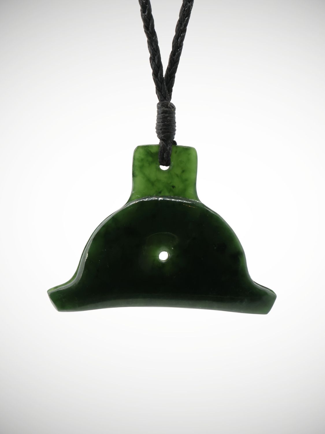 Moko Pounamu Shepherds Whistle Genuine NZ Kawakawa Greenstone - Kaitapeha