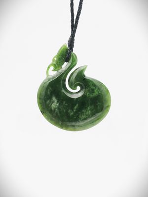 Moko Pounamu Manaia NZ Genuine Kahotea Greenstone - Makorori