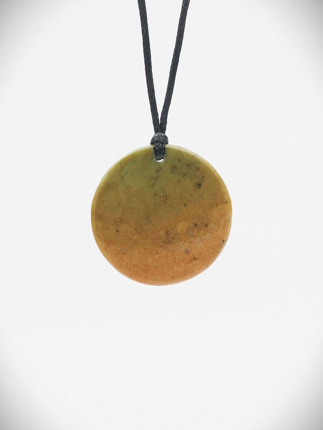 Moko Pounamu Porohita Disc NZ Genuine Raukaraka Greenstone - Mokihinui