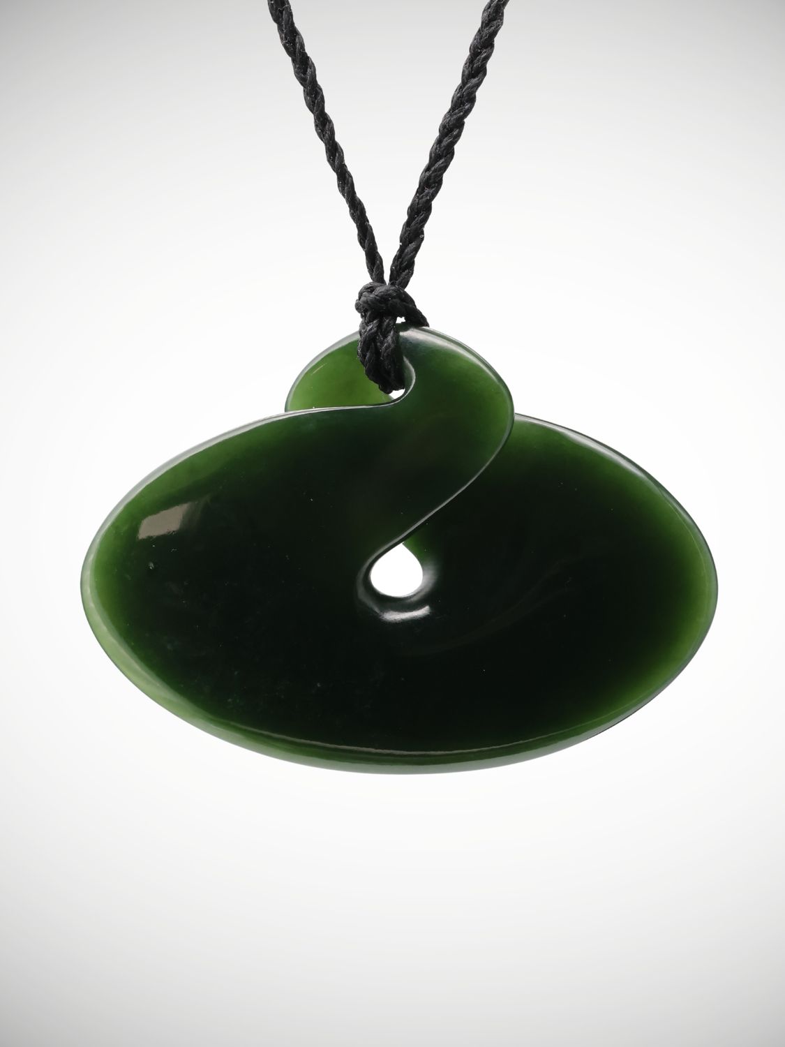 Moko Pounamu Single Pikorua Genuine  NZ Kawakawa Greenstone - Kaharoa