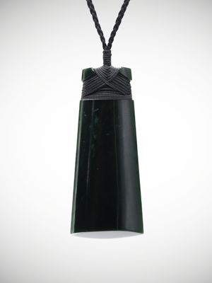Moko Pounamu Toki Genuine  NZ Kawakawa Greenstone - Aropaonui