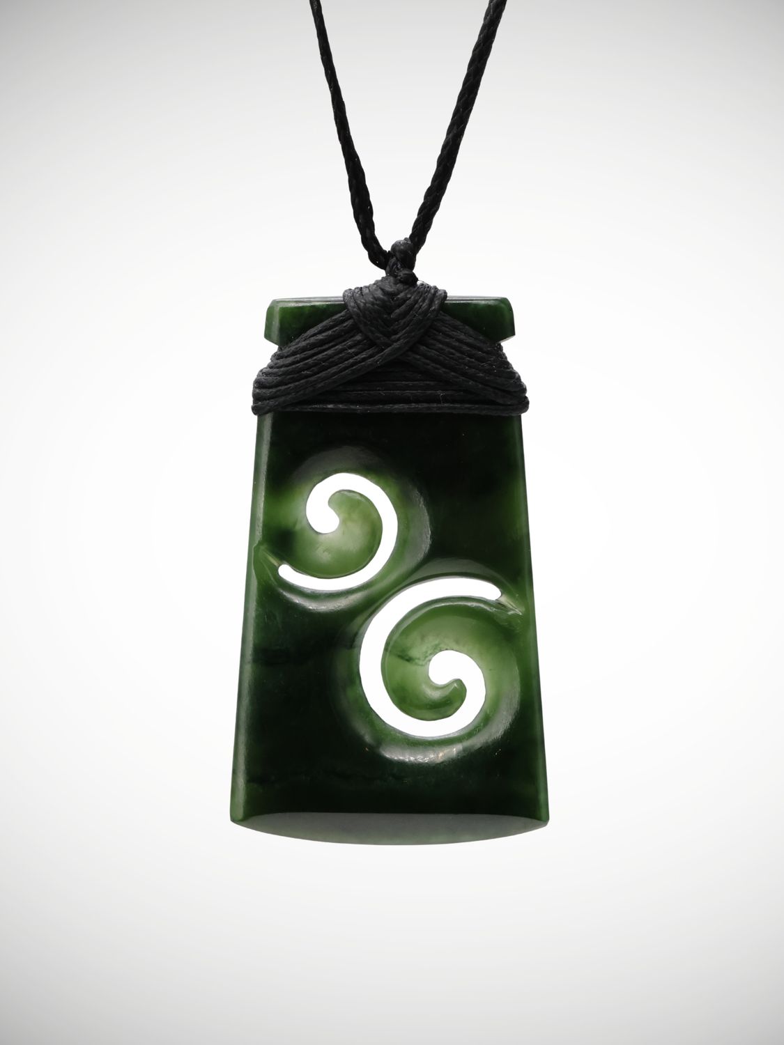 Moko Pounamu Toki Koru Genuine NZ Kawakawa Greenstone - Arapae
