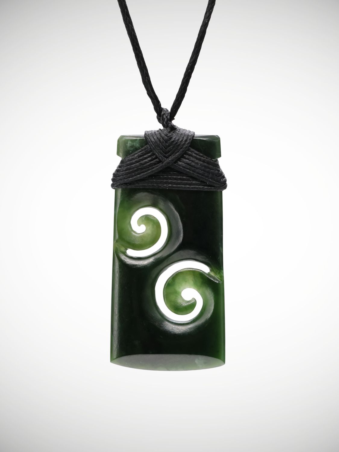 Moko Pounamu Toki Koru Genuine NZ Kawakawa Greenstone - Aratoro