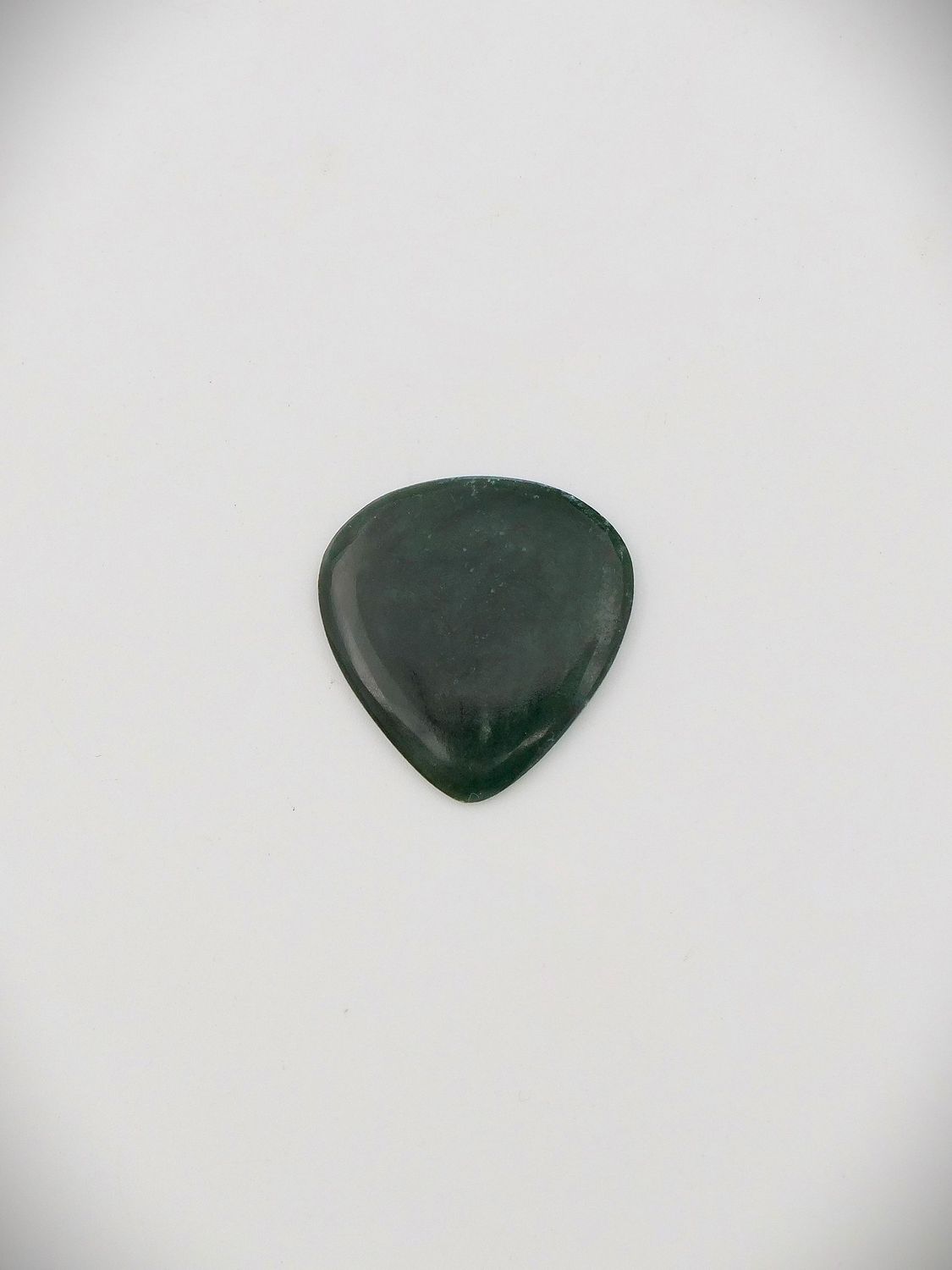 Moko Pounamu Guitar Pick NZ Genuine Kawakawa Greenstone  17032