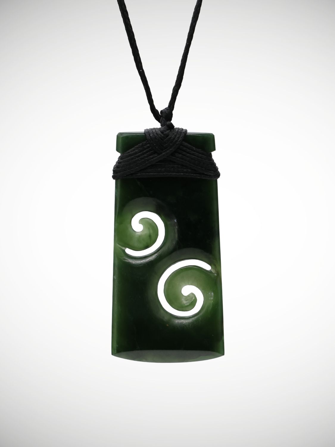 Moko Pounamu Toki Koru Genuine NZ Kawakawa Greenstone - Auripo