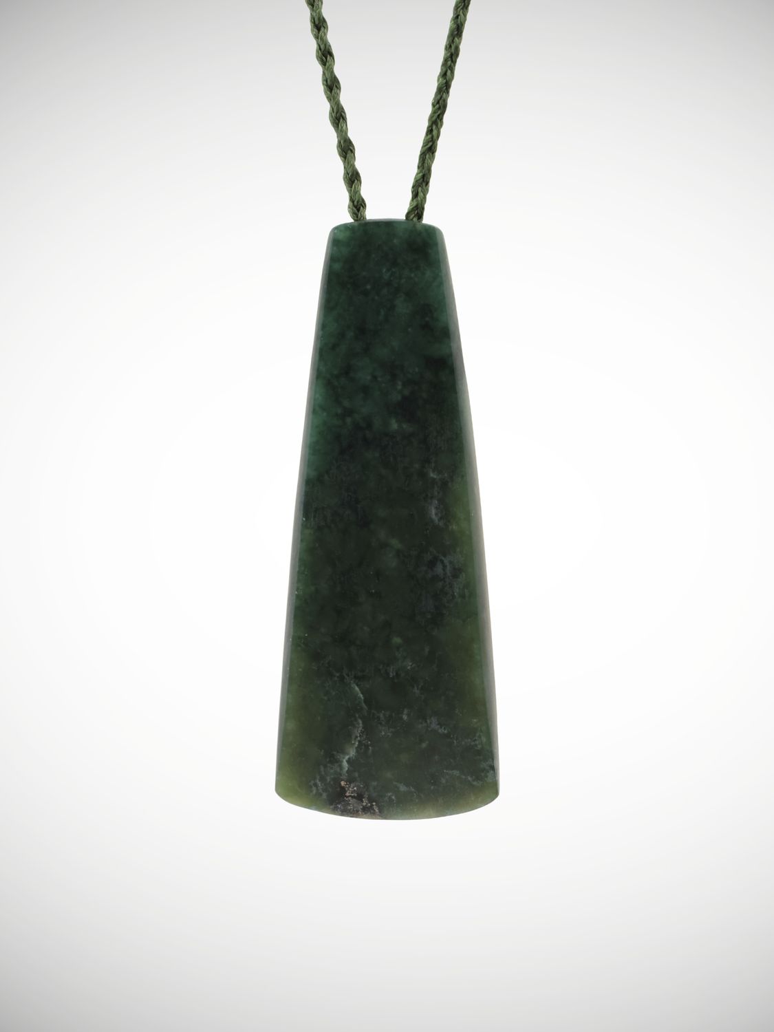 Moko Pounamu Toki Genuine NZ Kawakawa Greenstone - Awaiti
