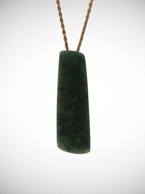 Moko Pounamu Toki Genuine NZ Kawakawa Greenstone - Epiha
