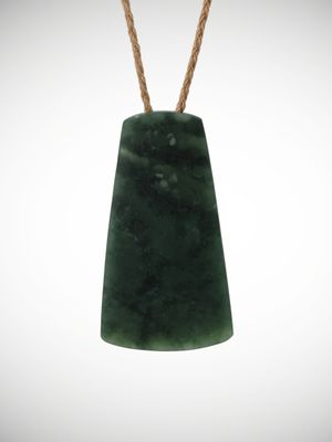 Moko Pounamu Toki Genuine NZ Kawakawa Greenstone - Awarere