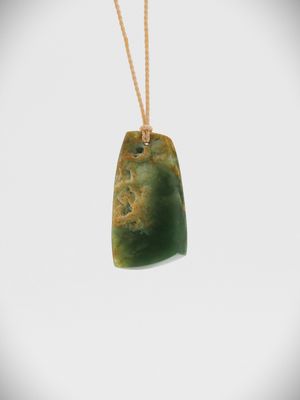 Moko Pounamu Kuru NZ Genuine Kahurangi Flower Greenstone - Mahinepua