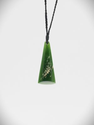 Moko Pounamu Toki NZ Genuine Kahurangi Flower Greenstone - Tikorangi