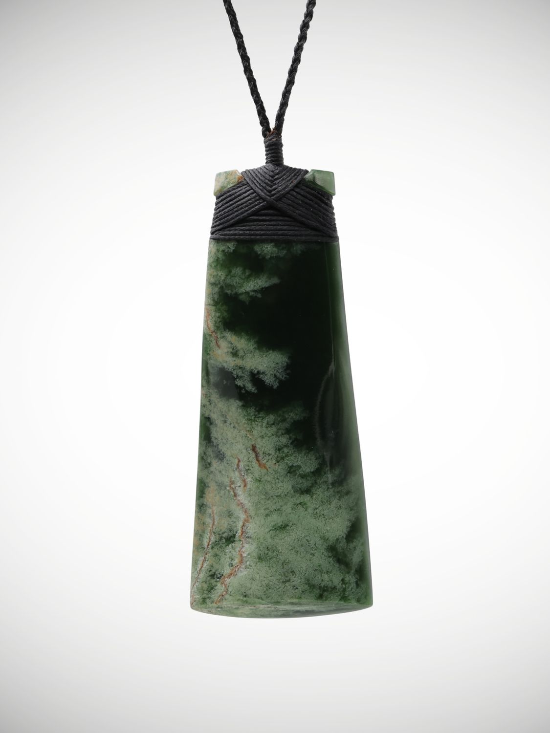 Moko Pounamu Toki NZ Genuine Kawakawa Flower Greenstone - Kaiata