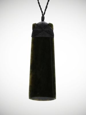 Moko Pounamu Toki NZ Genuine Kawakawa Greenstone - Erua